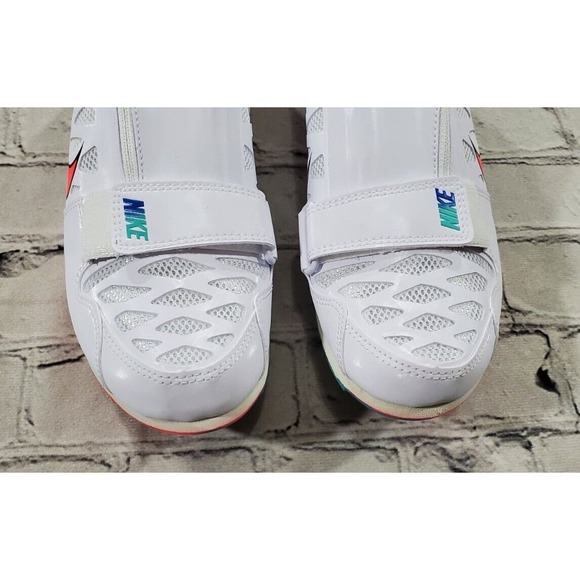Nike Zoom LJ 4 Track Field 415339-101 White Hyperjade MENS SZ 9 WOMENS SZ 10.5 - Picture 3 of 8